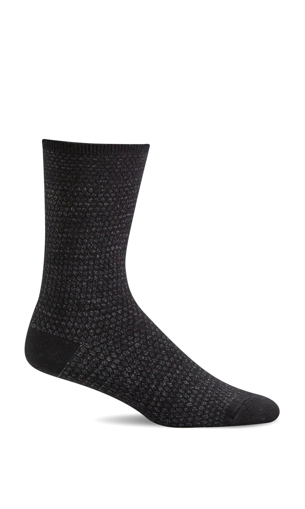Wabi Sabi Black Casual Sock (Women's size scale)