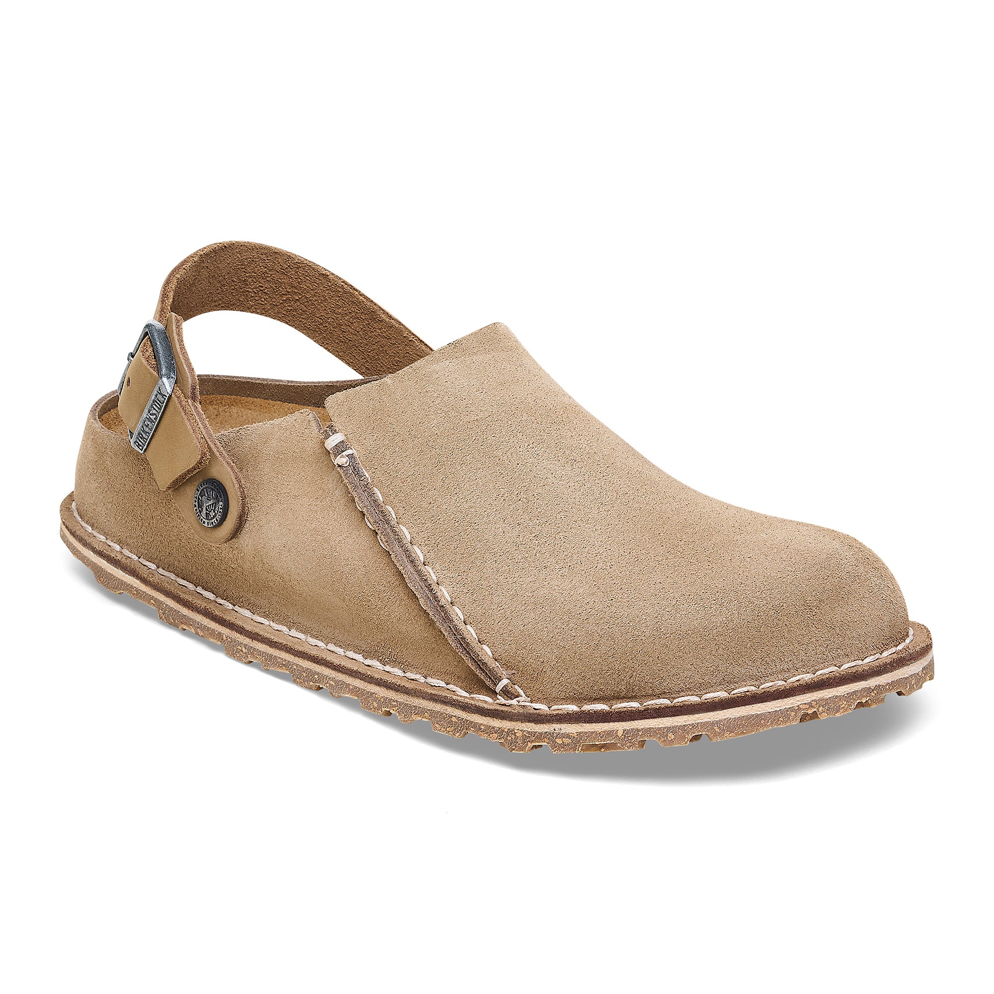 Lutry Grey/Taupe Suede Clog