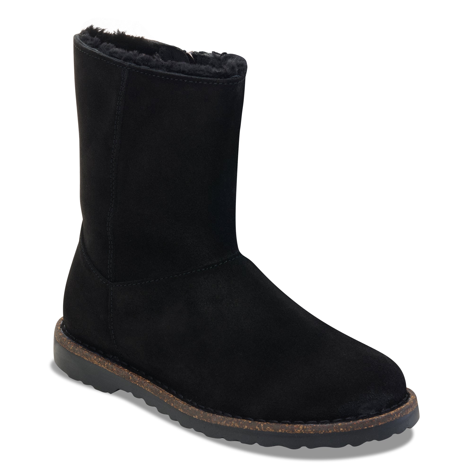 Uppsala Black Zip Shearling