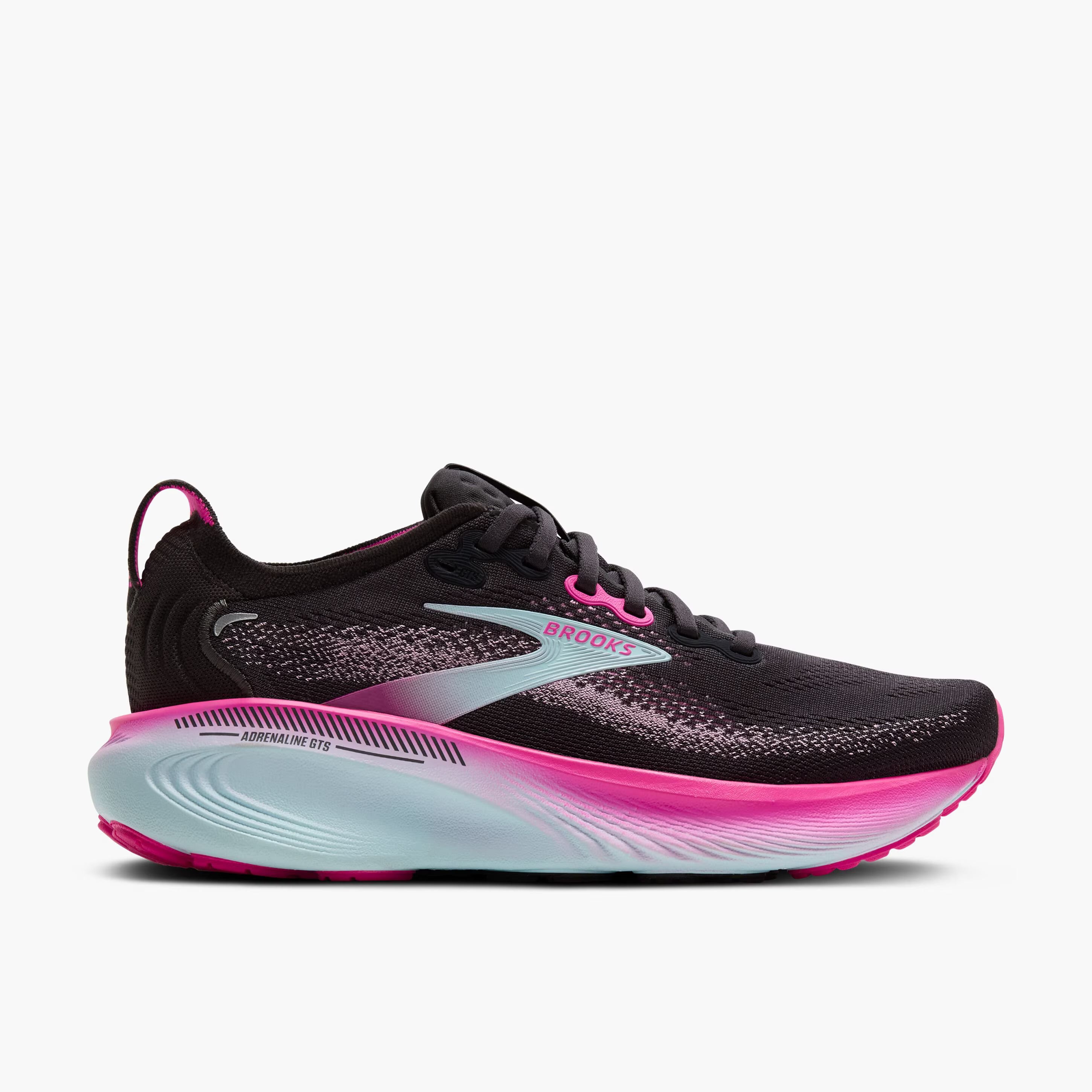 Adrenaline GTS 25 Black/Pink/Aqua (Women's size scale)