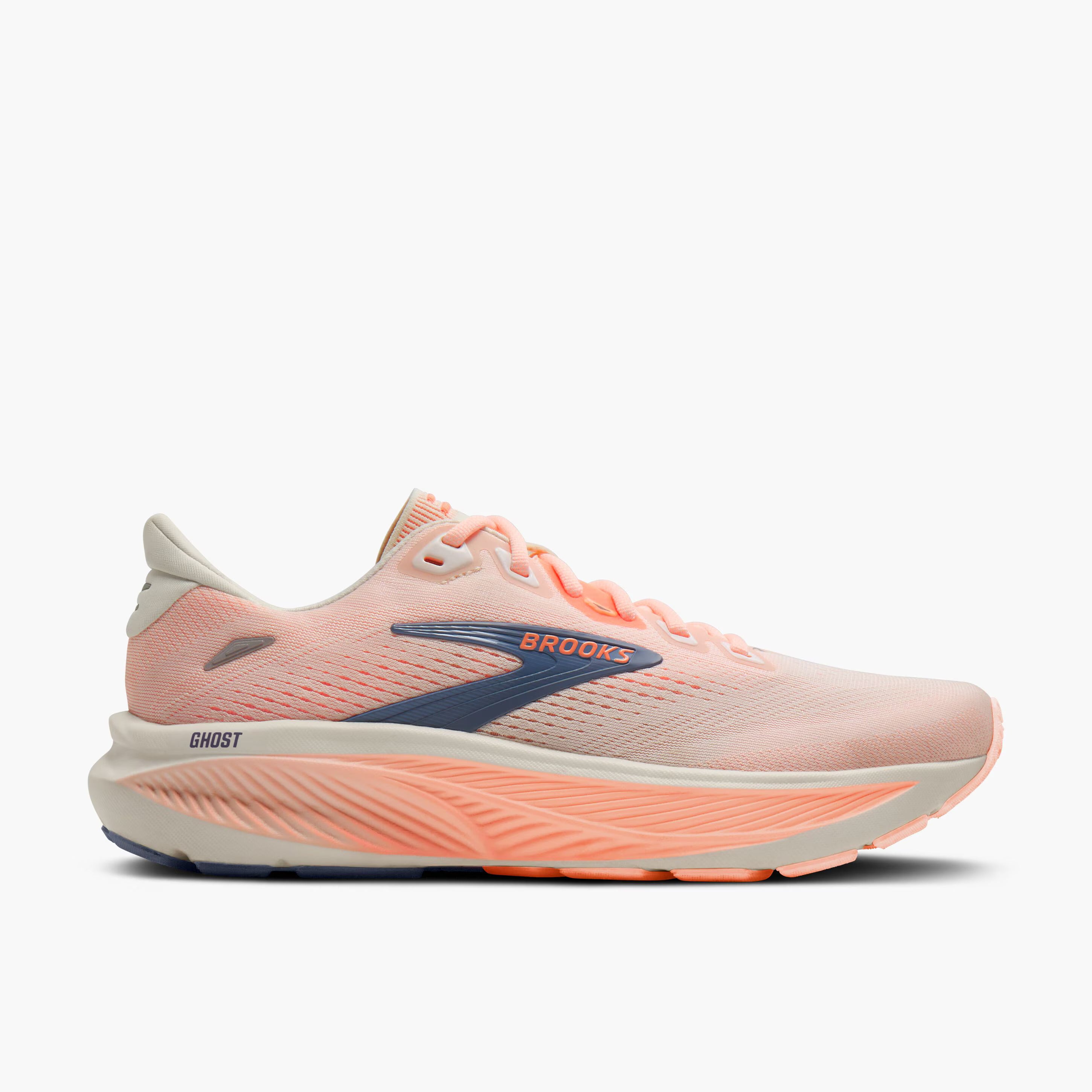 Ghost 18 Star White/Cyber Peach (Women's size scale)