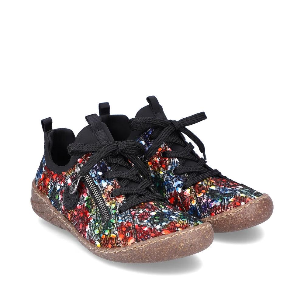 Slip On/Lace Up Multi Colored Sneaker