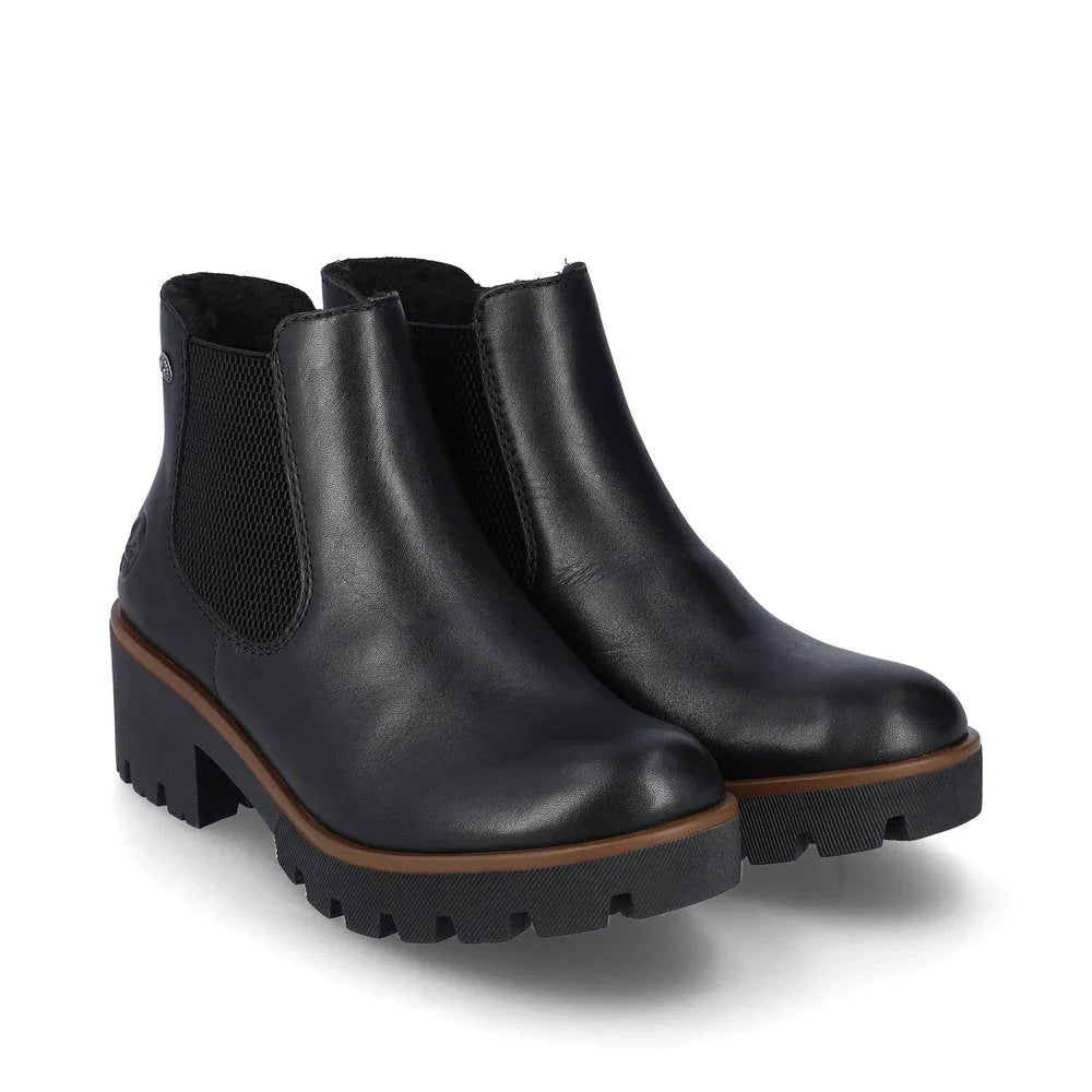 Pull On Ankle Boot Black