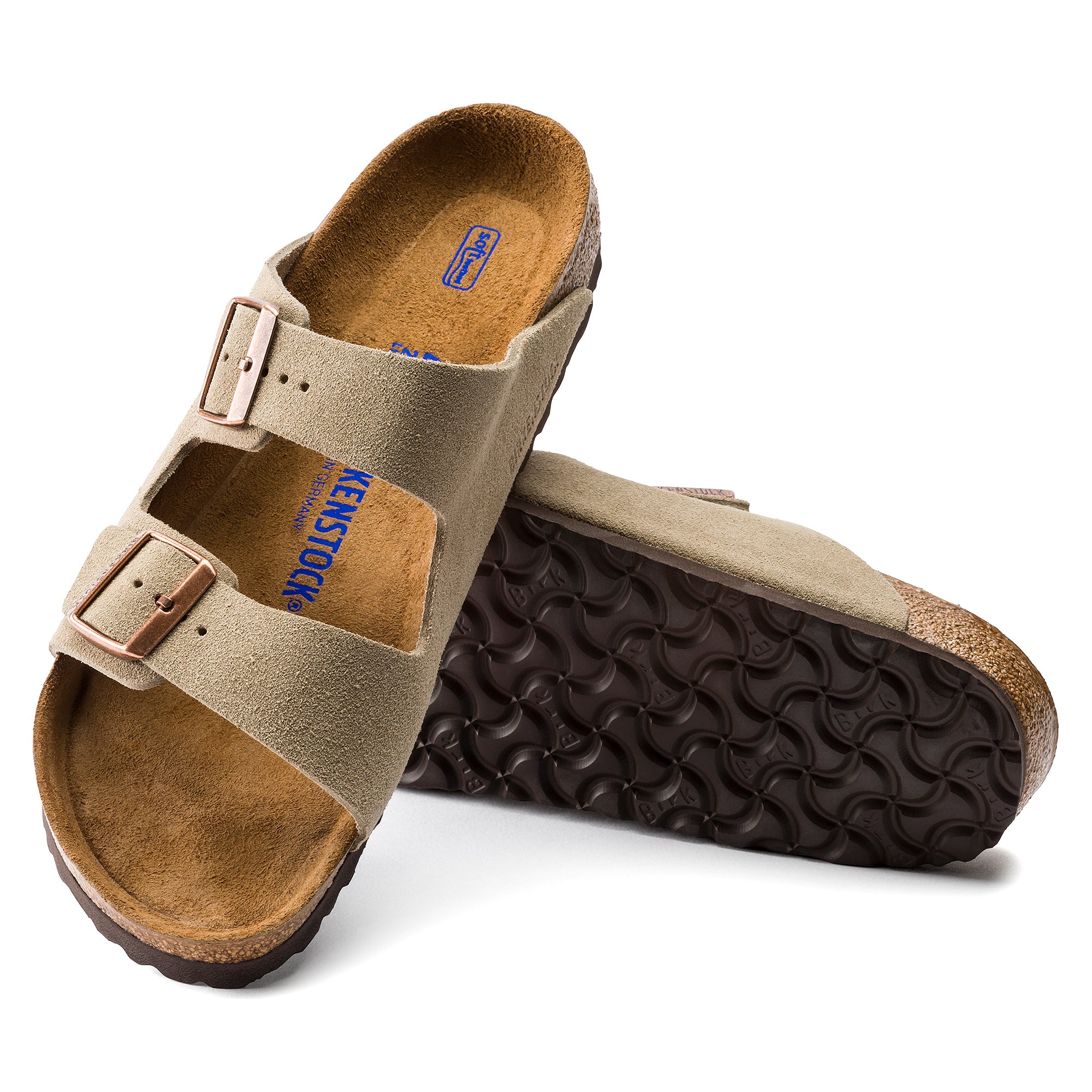 Arizona Taupe Suede Soft Footbed