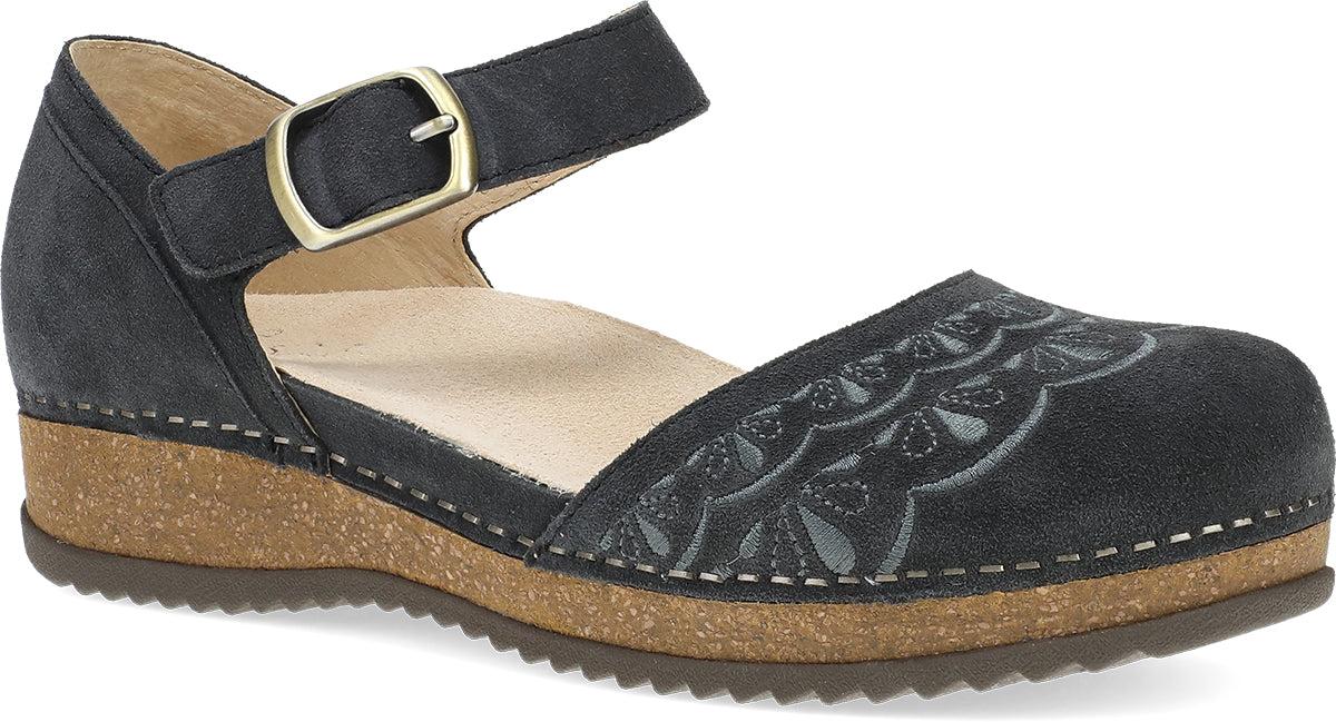 Mae Charcoal Embroidered