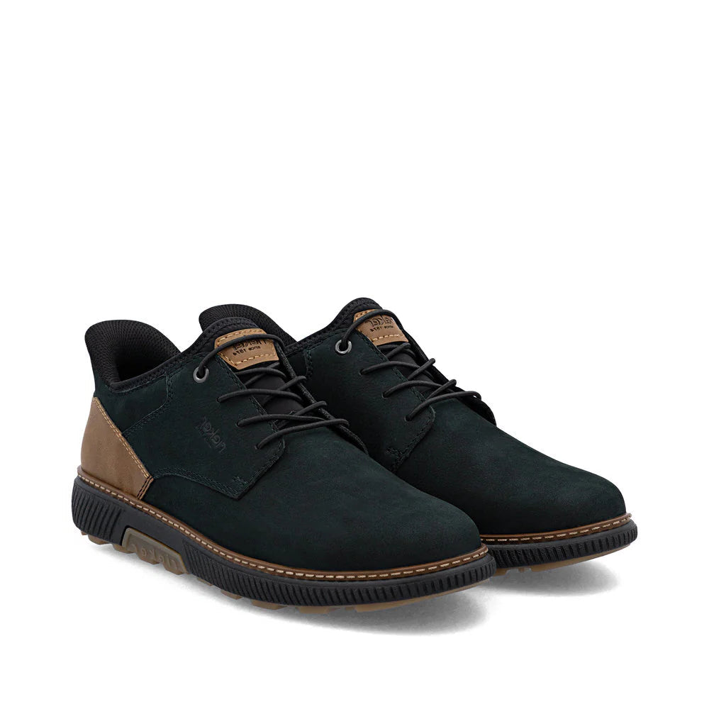 Dress Casual Black Bungee Slip On