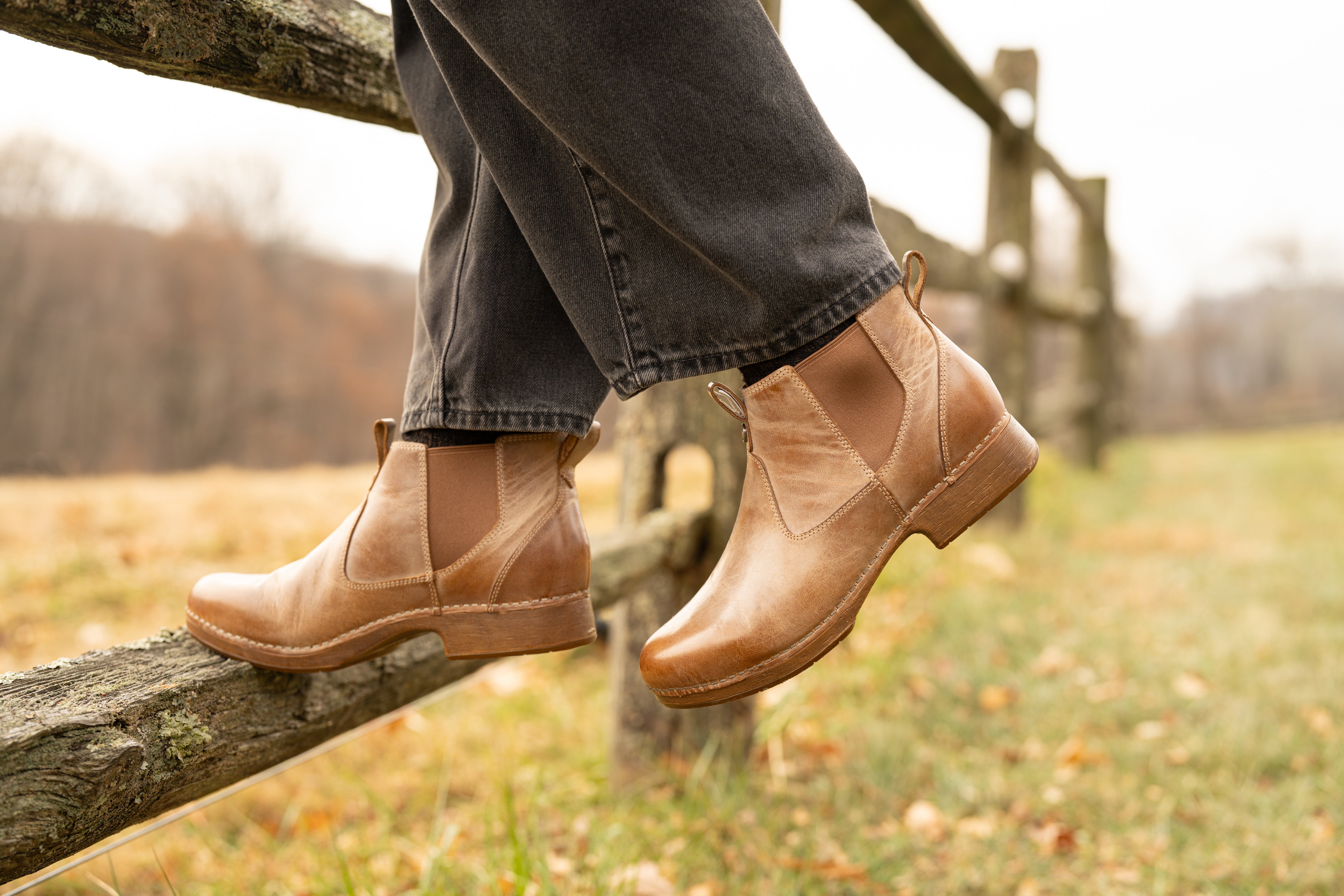 Michele Tan Waxy Leather