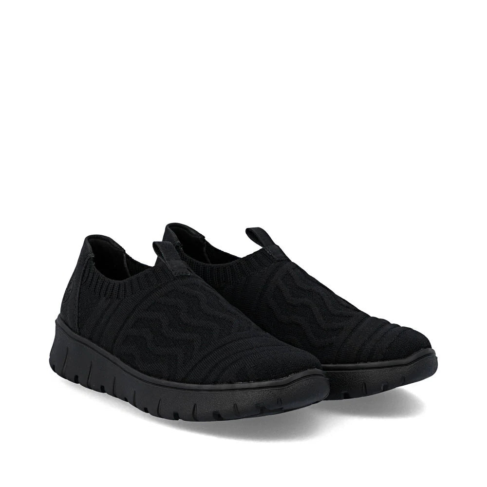 Black Casual Stretchy Step In