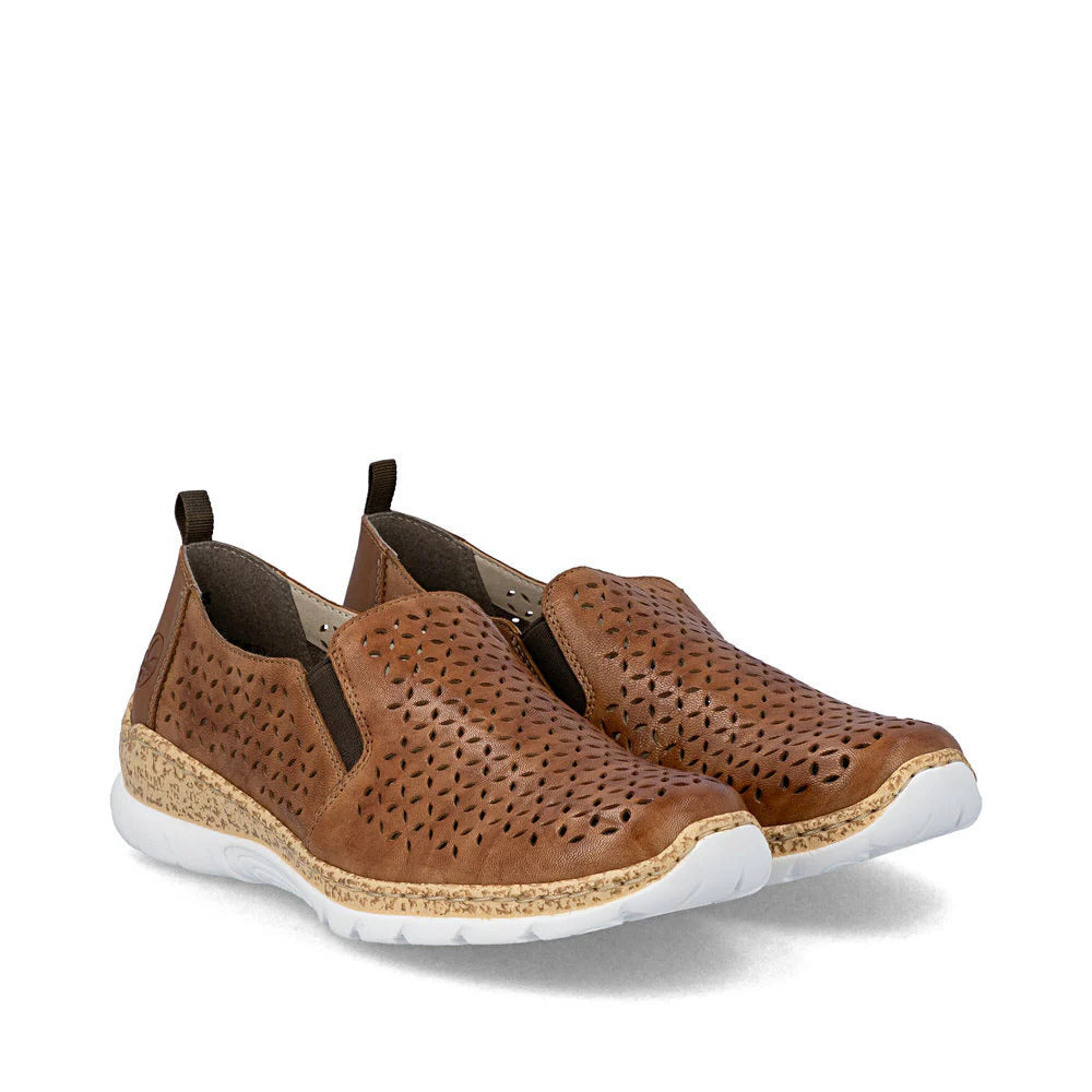 Perforated Slip-On Brown