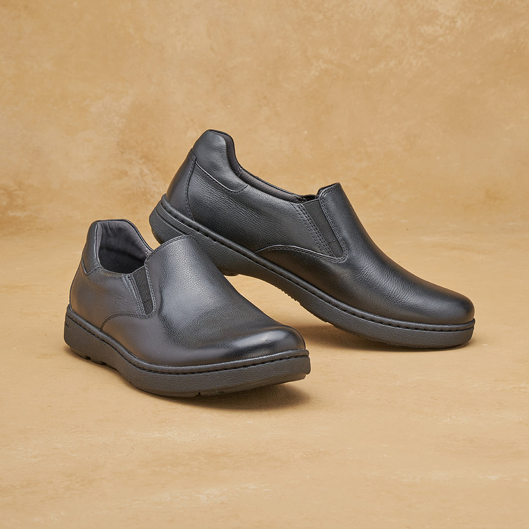 Thomas Black Slip On Slip Resistant