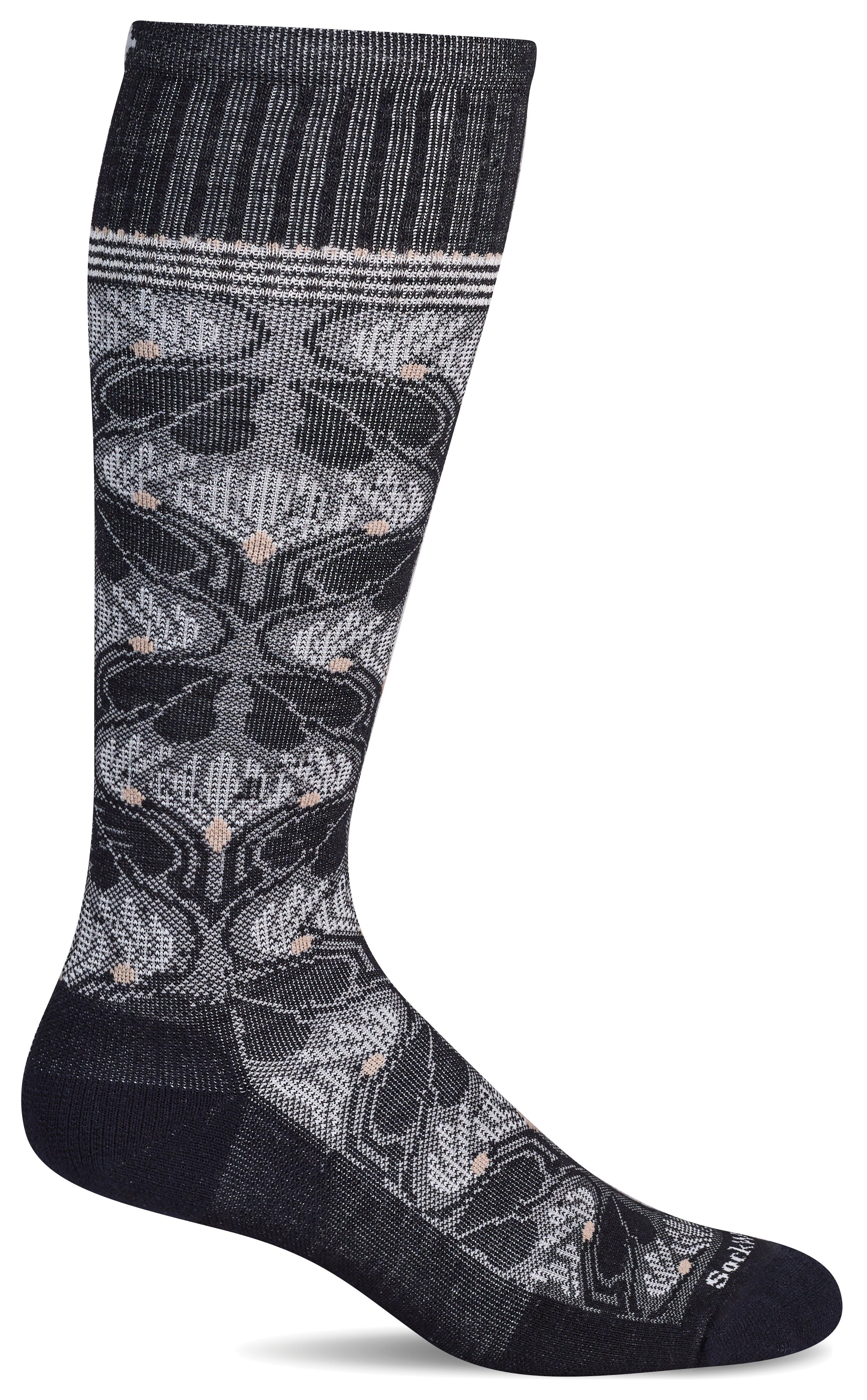 Compression Floral Tapestry Black (Women's size scale)