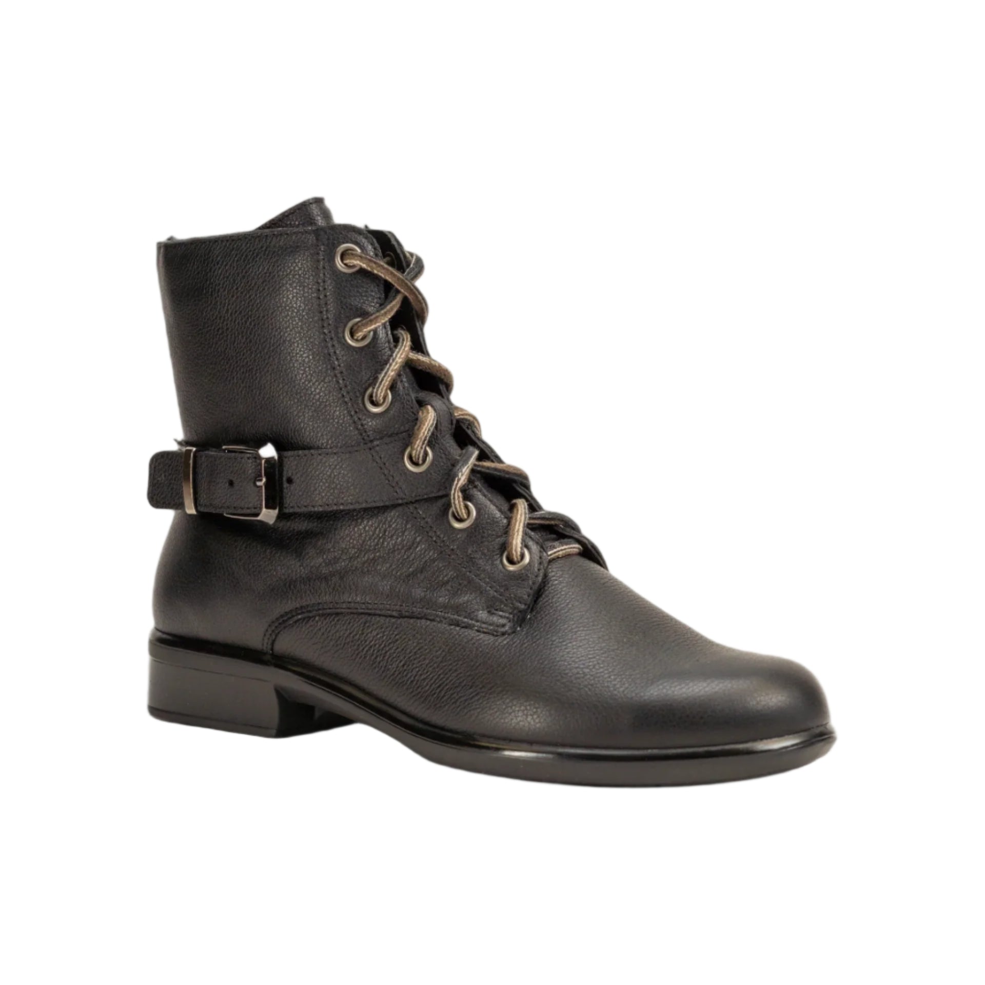 Alize Black Lace Up Boot