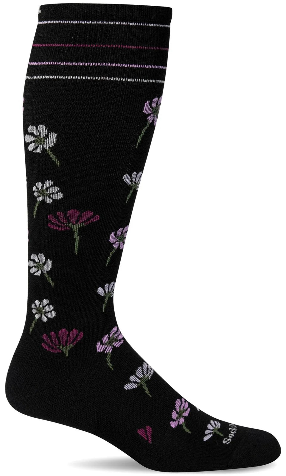 Compression Field Flower Black