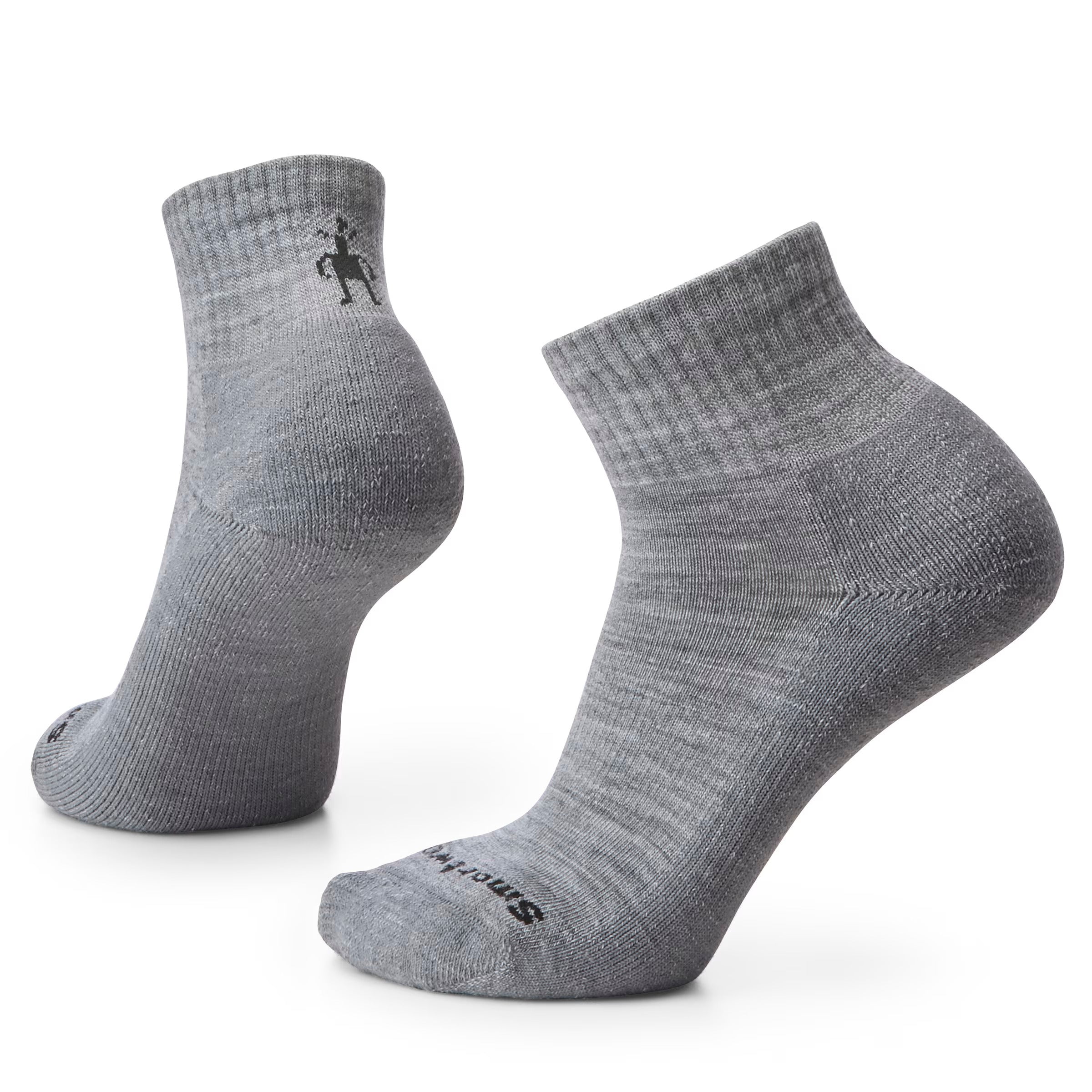 Solid Rib Ankle Gray