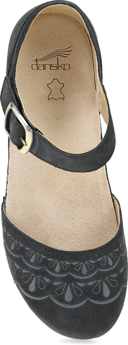Mae Charcoal Embroidered