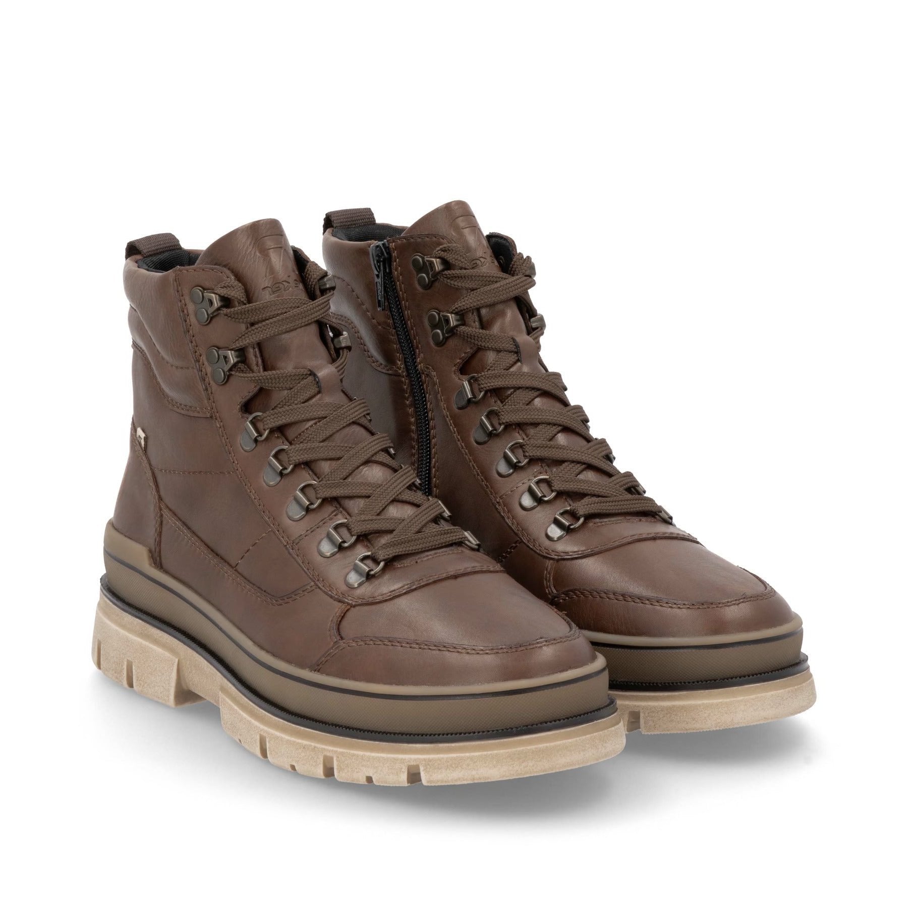 Chestnut Lace Up/Zip Boot