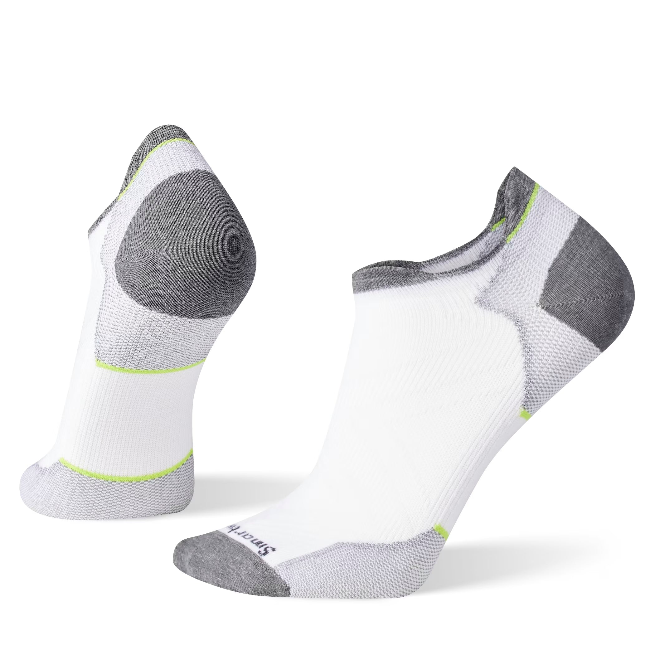 Zero Cushion White Running Sock