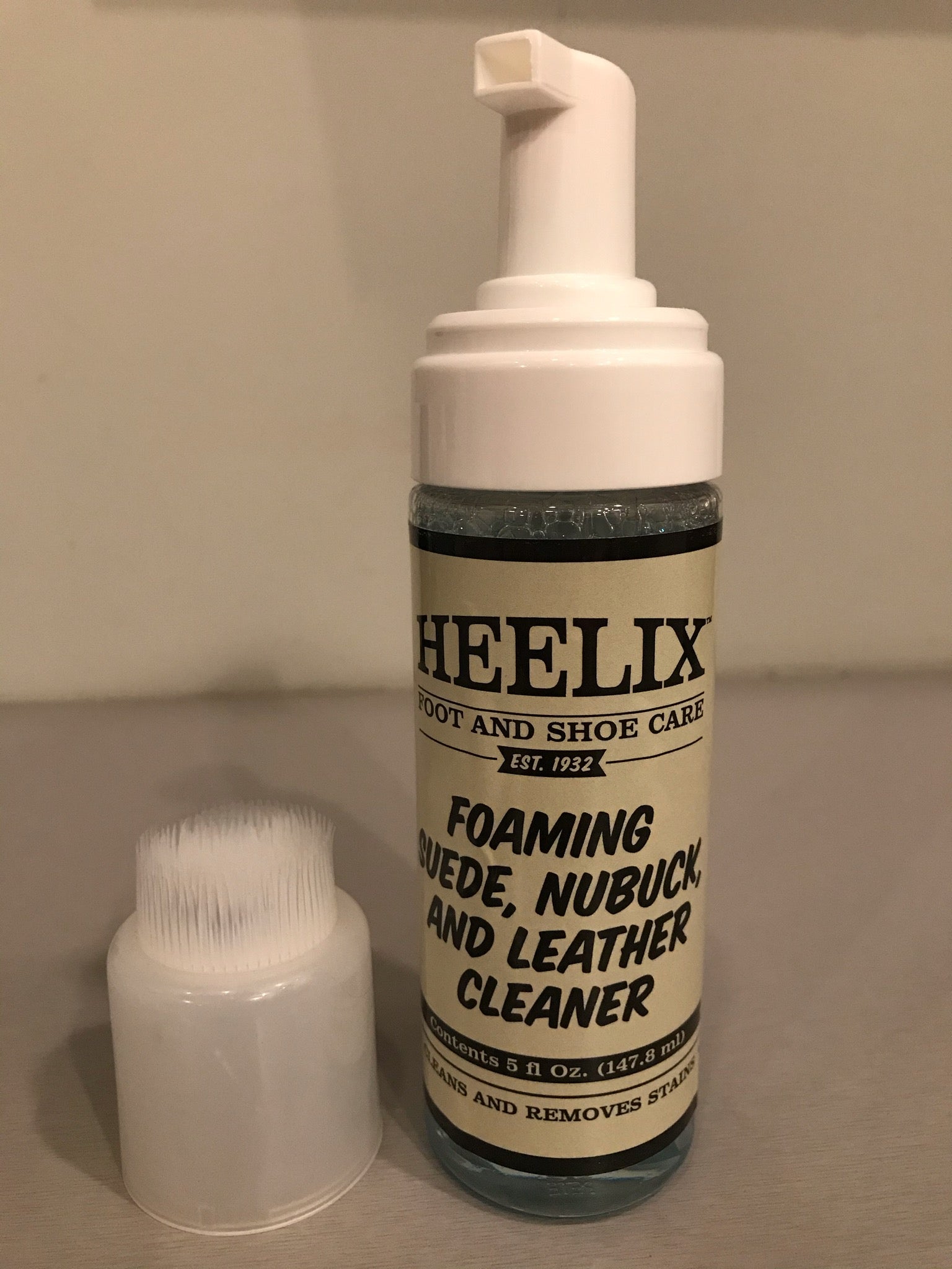 Heelix Foaming Suede, Nubuck, and Leather Cleaner
