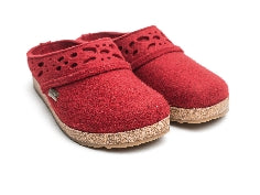 Lacey Chili Cork & Wool Clog