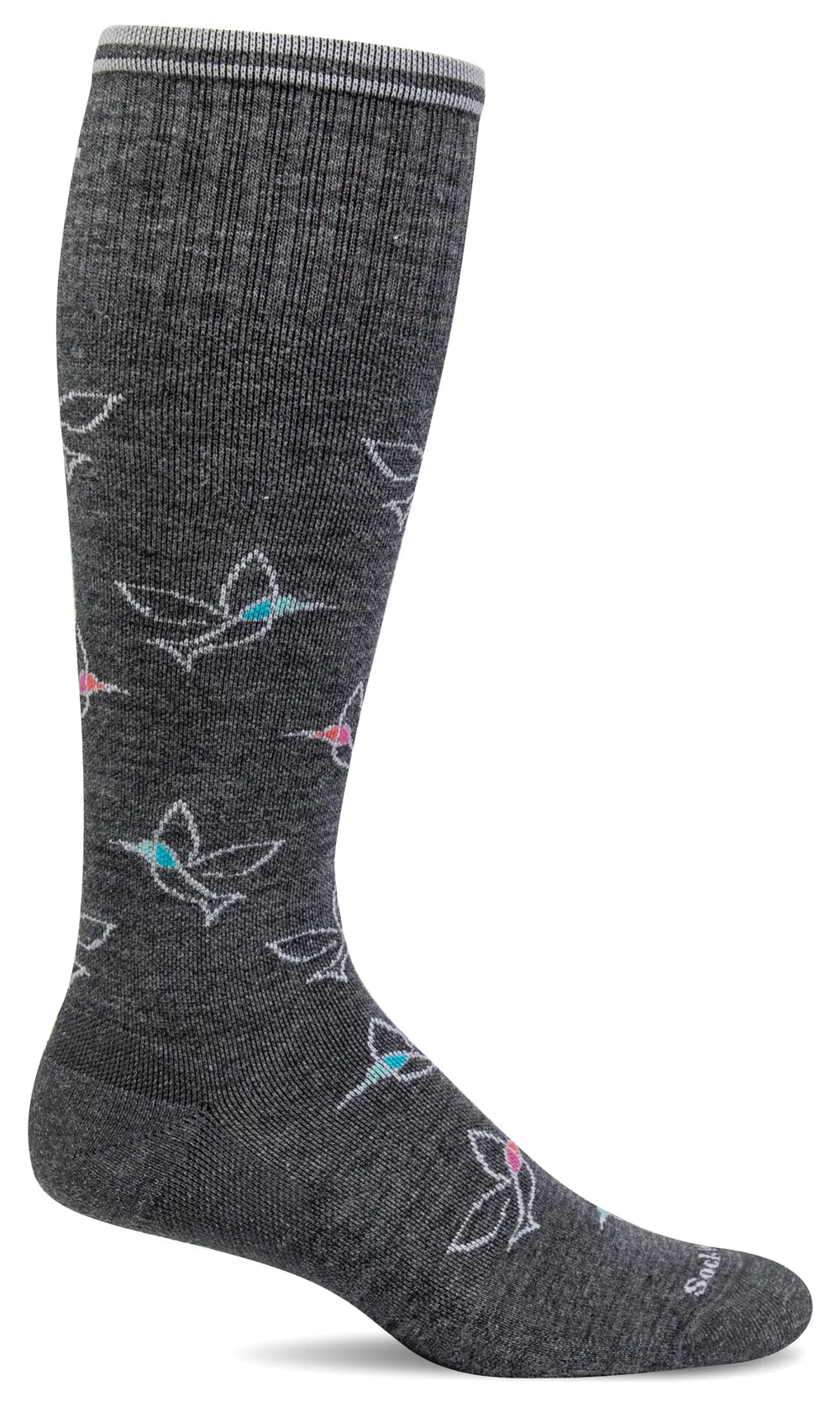 Freefly Charcoal Graduated Compression Sock