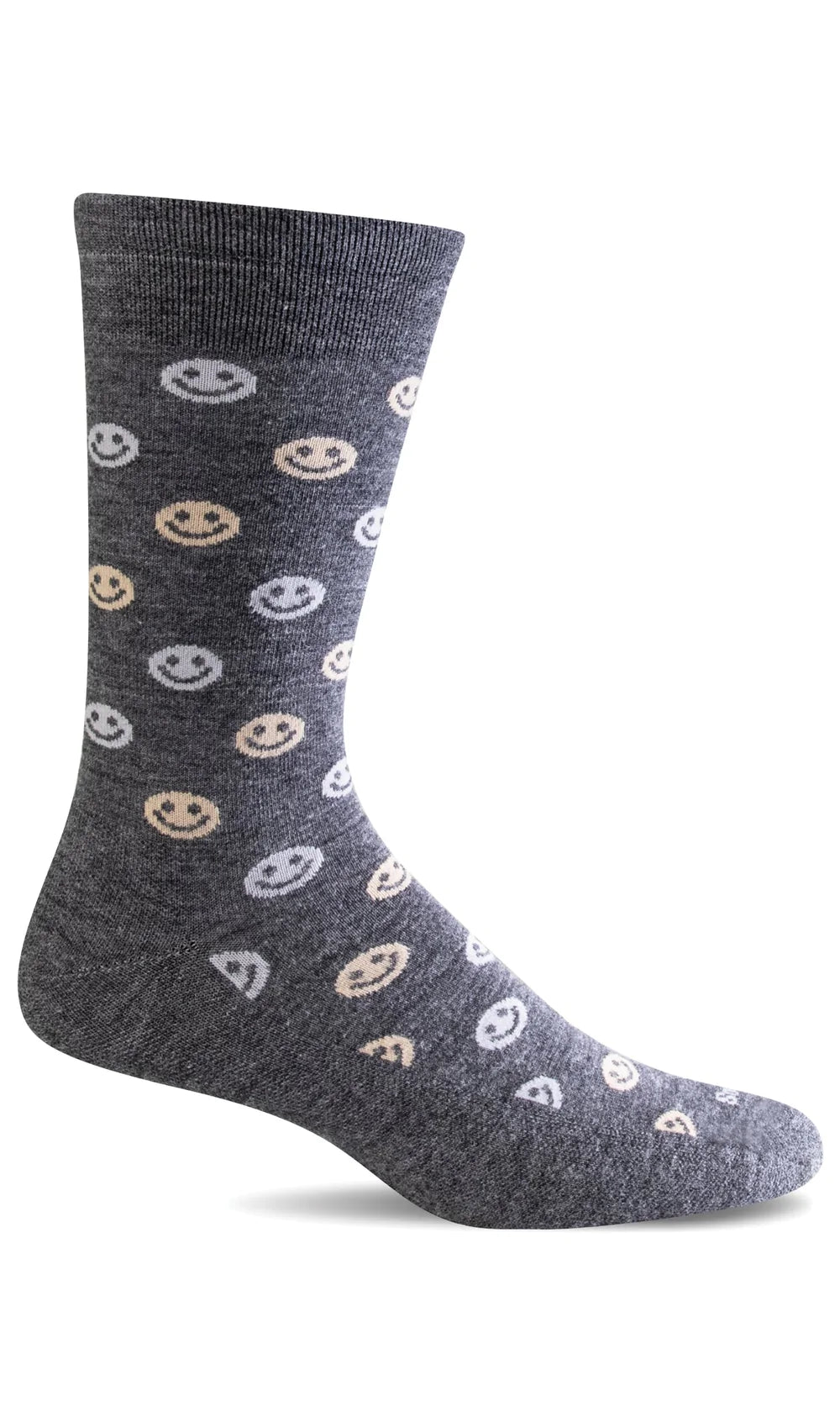 Happy Charcoal Everyday Sock (Men's size scale)