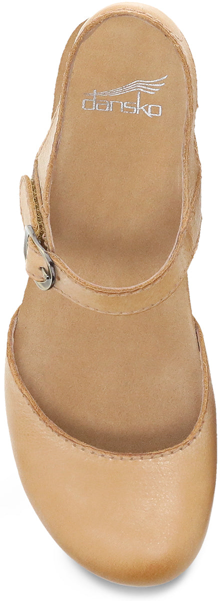 Tiffani Tan Closed Toe Wedge — Mast Shoes - Main Image